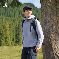 卡尔美 防风防水运动风衣外套