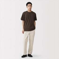 無印良品 MUJI 无印良品 男式 天竺编织圆领短袖T恤男士男款男装夏季打底衫
