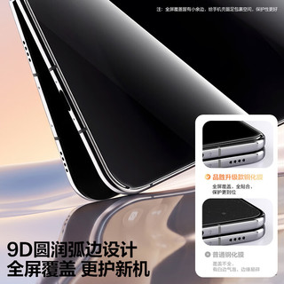 品胜 iPhone Duo 防窥钢化膜 无尘仓 手机贴膜