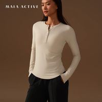 MAIA ACTIVE Creamy Air®亨利领运动瑜伽T恤MAIAACTIVE 63TL22