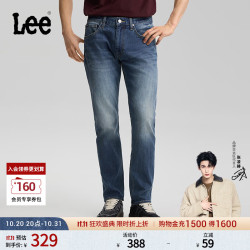Lee 26新品标准中腰726直筒牛仔裤中蓝色男潮流 中蓝色 29