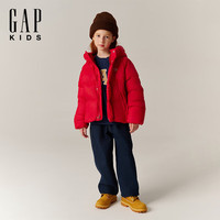 Gap 男女童 秋远红外发热防泼水羽绒服 断码 红色