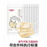 PLUS会员：维德 儿童医用口罩 3层喷绒布防护 100只共10袋