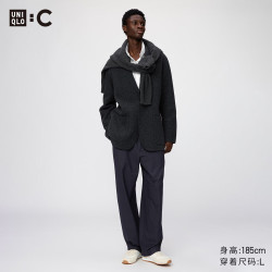 优衣库 休闲宽松裤男装合作款487258 69 藏青色 M