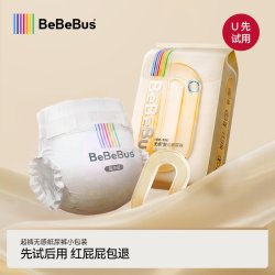 BeBeBus 超裤试用纸尿裤婴儿M/L码超薄透尿不湿4片装仔