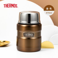 THERMOS 膳魔师 SK3000 便携不锈钢焖烧罐 470ml 深蓝色(MB) 附汤勺