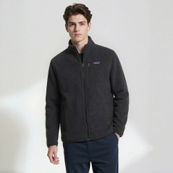 巴塔哥尼亚 男款Better Sweater户外通勤拉链抓绒衫开衫外套 黑色 XL