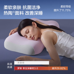 罗莱生活 罗莱家纺 零压深睡枕3.0 记忆枕头 A类 抗菌助眠记忆棉分区护颈椎枕芯