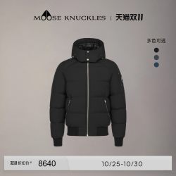 MOOSE KNUCKLES [奢享8折]MOOSE KNUCKLES 男士可拆卸连帽小剪刀鸭绒羽绒服