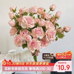 盛世泰堡 教师节礼物送老师仿真玫瑰玫瑰花假花手捧花干花玫瑰花仿真玫瑰