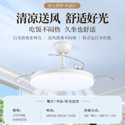 雷士 风扇灯隐形扇高显色 24瓦白光|6档风速正反转（抢5折！