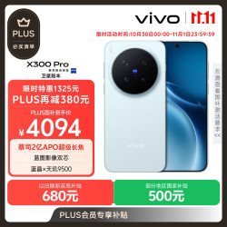 vivo X300 Pro 卫星通信版 12GB+512GB 自在蓝 蔡司2亿APO超级长焦 蓝图影像双芯 拍照 AI手机