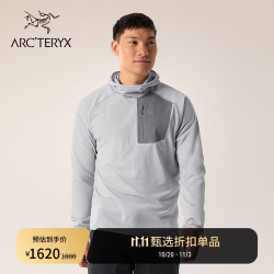 始祖鸟 DELTA PULLOVER HOODY 保暖 男子 抓绒衫 Solitude/Void/隐秘灰/空间灰 S