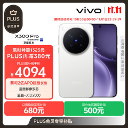 vivo X300 Pro 卫星通信版 12GB+512GB 简单白 蔡司2亿APO超级长焦 蓝图影像双芯 拍照 AI手机