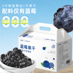 怡颗果 ×悠果乐园吉林蓝莓干无添加不加糖油果干600g礼盒装儿童健康零食