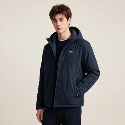 DKNY 秋冬保暖男士棉衣连帽挡风舒适外套男