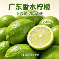 正宗广东香水柠檬9颗 皮薄好切片高出汁柠檬茶原料 9颗-单果净重70克+