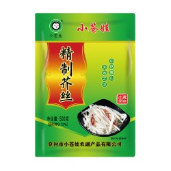 小苍娃 汆味呛鼻子芥菜丝登封小苍娃芥丝500g辣疙瘩丝介菜咸菜下饭菜