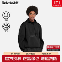 添柏岚 男装户外休闲舒适运动半拉链连帽卫衣A5UH1 001 XL 185/120A