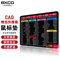 宜适酷 CAD快捷键鼠标垫  260
