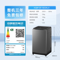 海尔 初色系列 XQB120-BZ2KJ1 直驱变频波轮洗衣机12KG