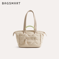 移动端：BAGSMART 轻浪托特包通勤电脑包大容量单肩包女手提包轻量化腋下包