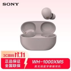 索尼 WF-1000XM5  真无线蓝牙耳机运动游戏音乐通话降噪耳机 玫瑰灰