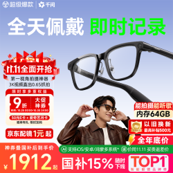千问 AI 智能眼镜 G1 威灵顿框(方框)【标准套装】