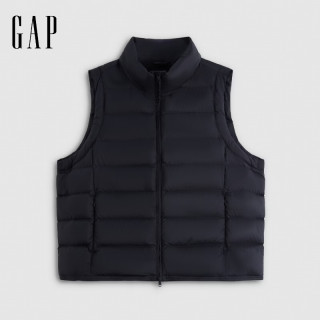 Gap 【轻薄立领】女士排骨条羽绒马甲外套