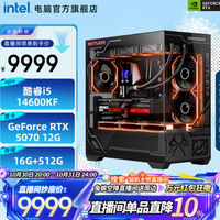 英特尔 i5-14600KF/RTX5070魔鹰/16G/512G DIY组装机