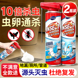 拥彩 日本下水道泡沫喷雾杀虫剂600ml管道去除小飞虫灭杀蛾蠓隐翅虫