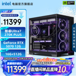英特尔 酷睿Ultra 7 270K PLUS/RTX5070 组装电脑