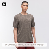 lululemon 丨Metal Vent Tech 男士运动宽松剪裁短袖 T 恤 LM3GDNS 经典豹纹深卡其/深夜褐 2XL