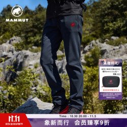 猛犸象 Clion 防风保暖抓绒软壳裤 黑色 M