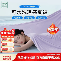 然牌夏凉被空调被子A类可机水洗夏季单人冰丝凉感被200*230cm约4斤