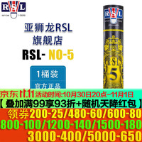 RSL 羽毛球12只装训练比赛用球飞行稳定落点精准 亚狮龙 5号  1筒 77速