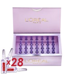 L’ORÉAL Paris 巴黎欧莱雅安瓶，Revitalift Filler，面部防止衰老护理，4周护肤程序，抗皱丰盈，玻尿酸，28 x 1.3 ml