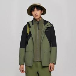 诺诗兰 外套冲锋衣男款三合一可拆卸运动外套
