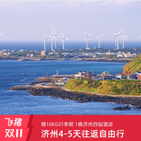 韩国旅游济州直飞4-5天往返自由行 首晚济州四钻酒店