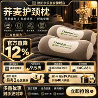勋阳宇乐 【荞麦填充】富贵包专用枕 咖啡 一对装