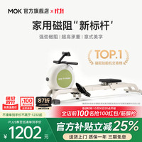 MOKFITNESS 一K10磁阻静音划船机家用智能折叠划船器器材 K10ES 标准版（山葵绿）自发电