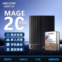 东芝 N300 8TB*2 3.5英寸机械硬盘+海康威视MAGE20PRO双盘位