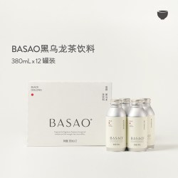 BASAO 佰朔无糖茶饮料黑乌龙原叶萃取0脂0卡纯茶饮品12罐整箱装