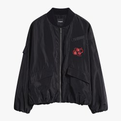 Desigual 新品阿普瑞风刺绣印花飞行员夹克女式外套