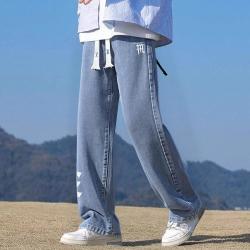 莫测 牛仔裤男女同款秋冬夏港风日常通勤百搭宽松休闲裤