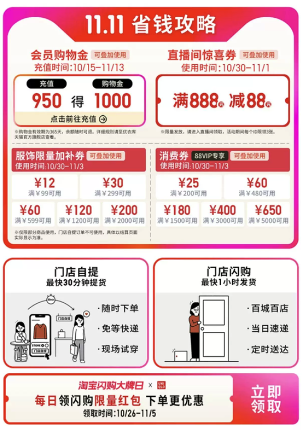 天猫 优衣库官方旗舰店 双11狂欢购