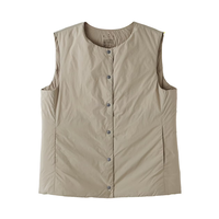 無印良品 MUJI 女式 轻量羽绒便携式 背心 女士羽绒服 浅米色  6A 新  M