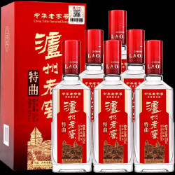 泸州老窖 特曲 52度 浓香型白酒 375ml*6瓶