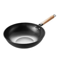 炊大皇 家用精铁0涂层炒菜锅 30cm