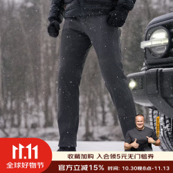 龙牙 隐之烈锋保暖软壳直筒长裤冬季加厚防寒户外谍影灰185/104C